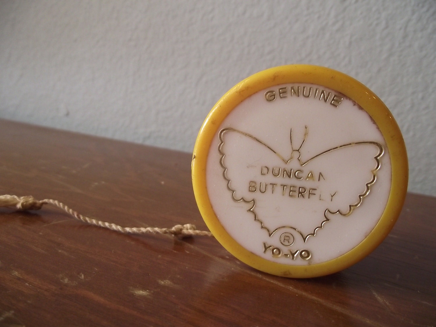 1970s Yellow Duncan Butterfly Yo Yo