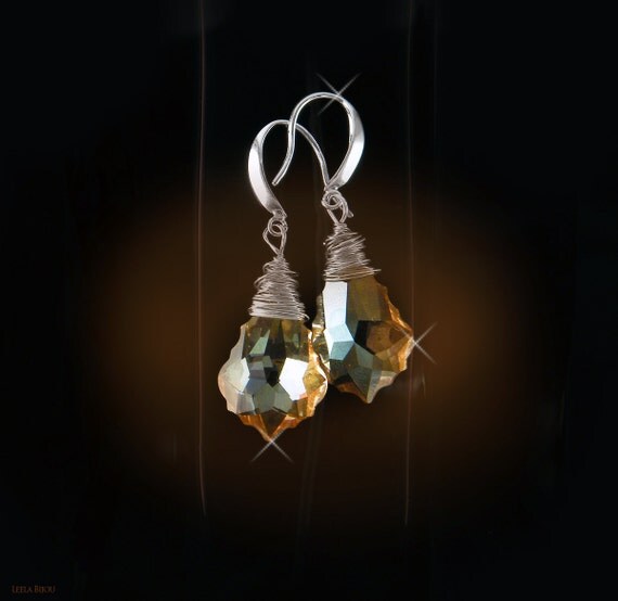  Crystal Sterling by LeelaBijou swarovski wedding jewelry crystal