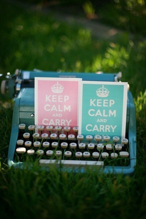 Keep Calm and Carry On Postcards- Set of 4