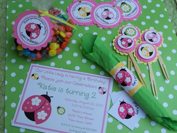 Cute Ladybug Party Package for eight from PartyPops