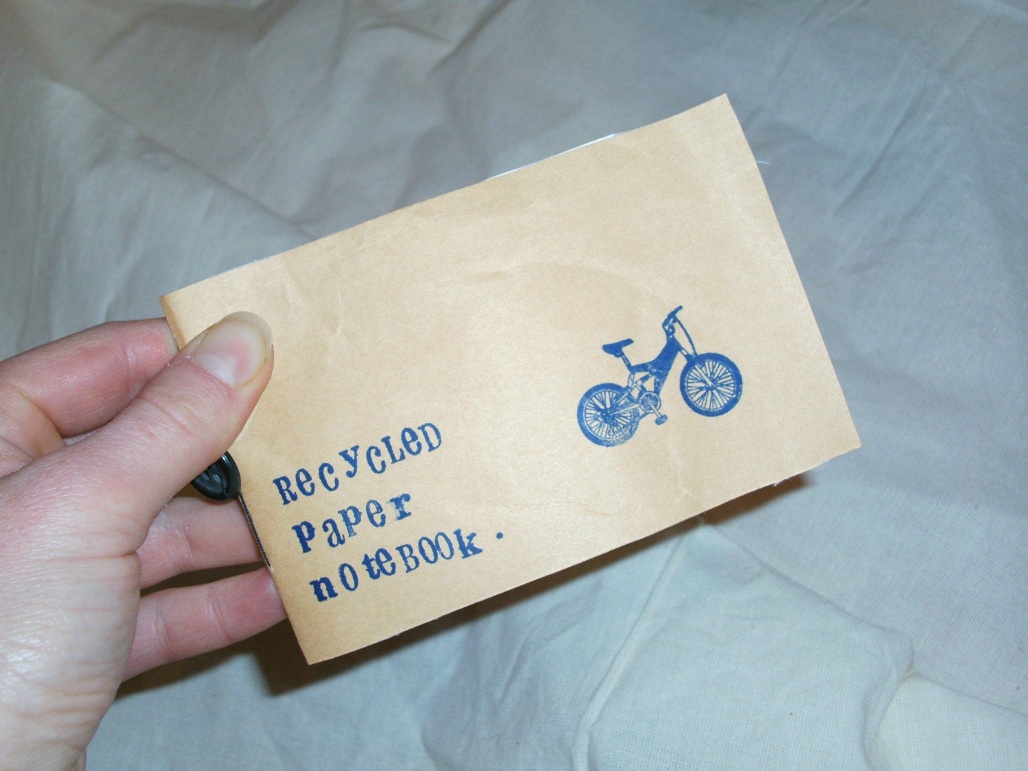 Recycled paper notebook (bike)