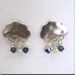 Is it raining today// Earrings- White Gold plated clouds ear post - by Eliseshop - UK seller