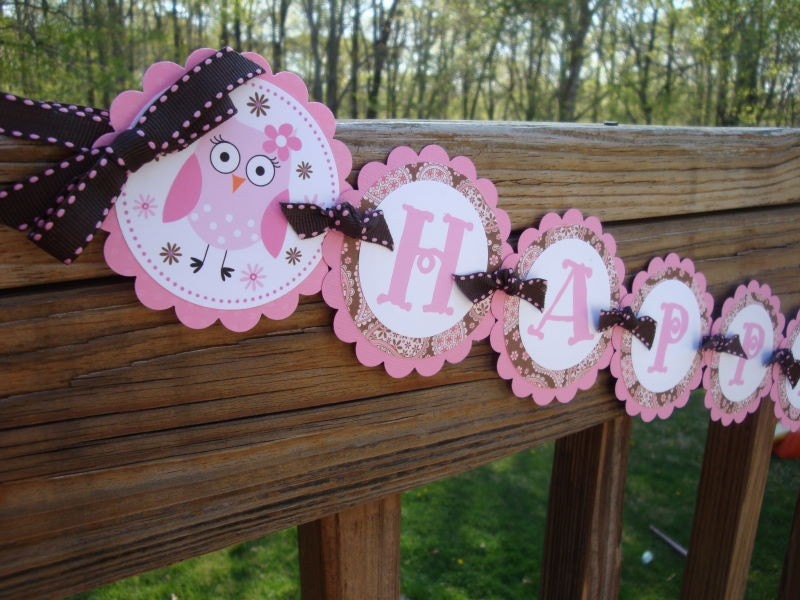 Sweet Pink Owl Party Package