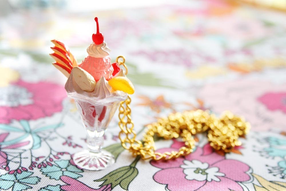 Tutti Fruity ice cream necklace