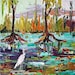 Everglades Florida Wetland Original Oil Painting by Ginette Callaway