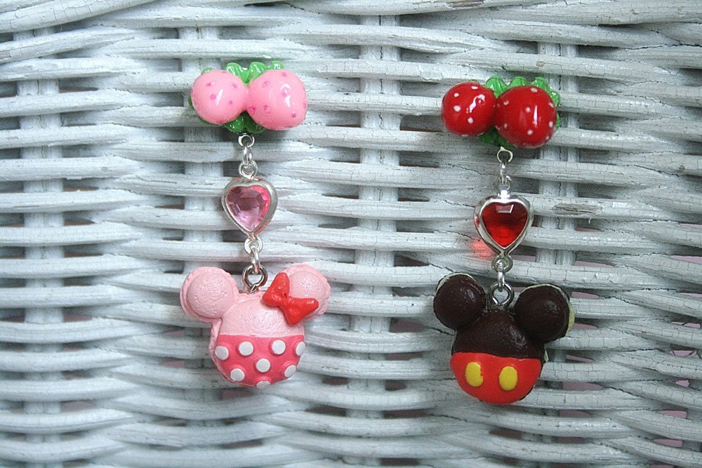Mickey and Minnie Macaroons Earrings