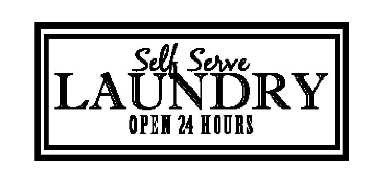 Black Friday Wkd Sale B2GO Free Self Serve Laundry Vinyl Wall/ Door  Decal- TWO STYLINGS- YOU CHOOSE