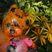 Halloween Handmade mardi grau PUMPLKIN bloody baby/doll GLOWS in the dark