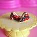 Berries crusted pie earrings