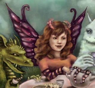 Monster Tea Party Fantasy Art Print