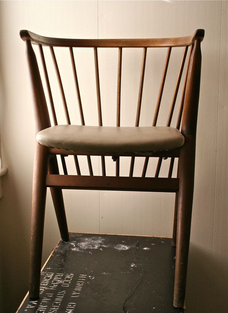 Vintage Wooden Danish Modern Child's Chair - Sibast Mobler