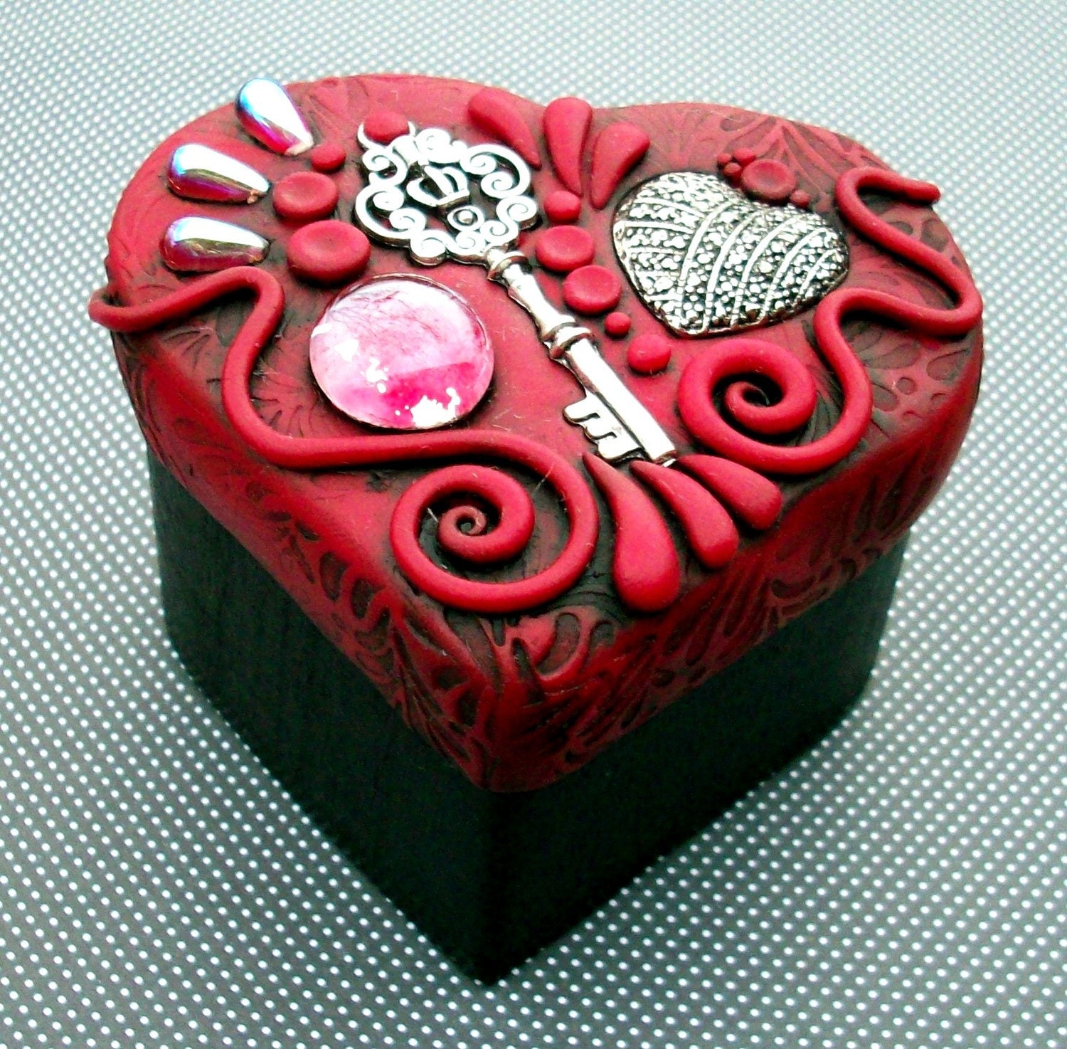 Valentine Key to My Heart Trinket Keepsake Box