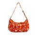 Emma - Red Floral Cotton Hobo Slouch Bag with Adjustable Straps
