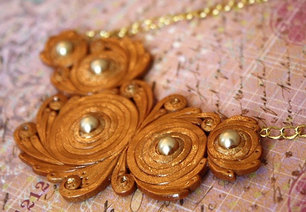Circus of the Sun Gold Statement Necklace