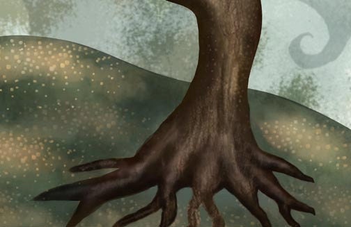 Brown Tree Fantasy Art Print