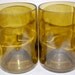 Tumbler Glasses-recycled Chateau St. Jean Sonoma County Chardonnay 2008 wine bottles-Set of 2