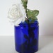 Vintage Maryland Glass Large Cobalt Blue Glass Jar Noxema