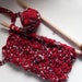 Big Recycled Red Chunky Cashmere knitted on BIG needles. What am I going to be