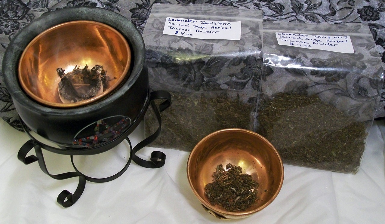 Lavender Invisions Sacred Sage Herbal Incense Powder