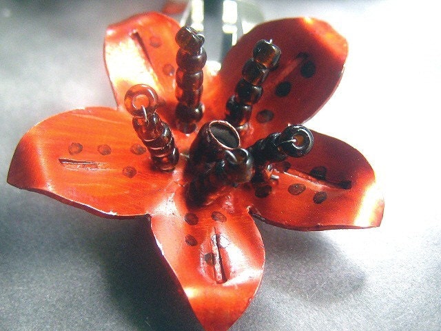 Tiger Lily Hair Clips