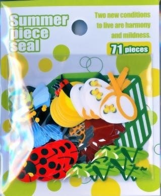 Cute Japanese  Anime Sticker Flakes - Summer Piece Seal - Bugs in Summer (S629)