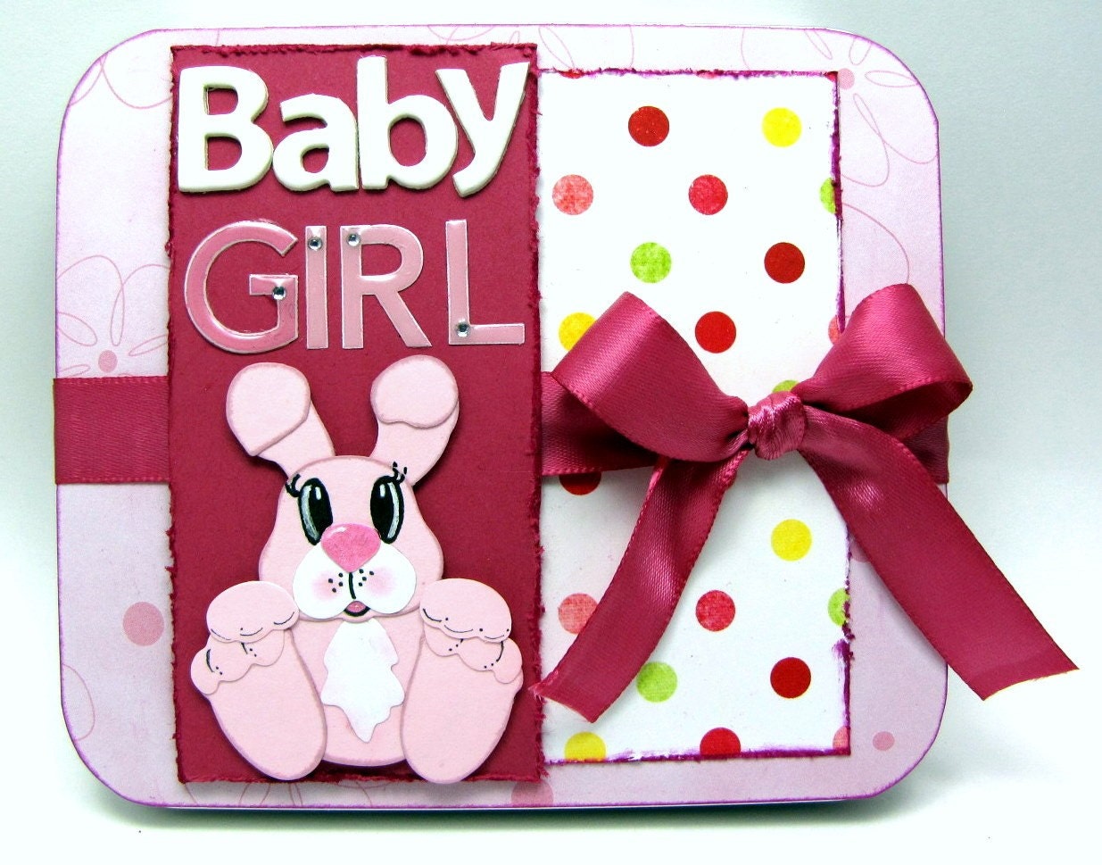 Baby Girl Mini Accordian Tin Album
