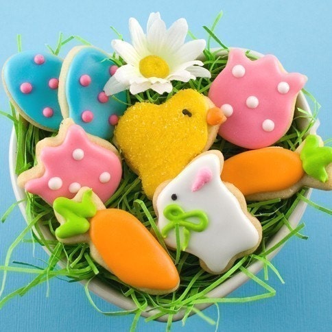 Easter Sugar Cookies - Petite Shapes - 1 box (8 cookies)