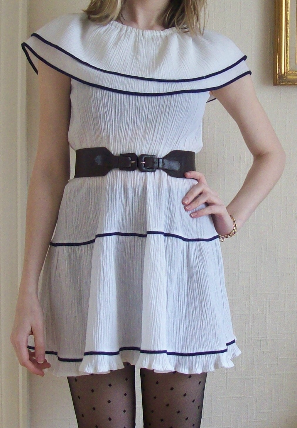 Vintage sailor summer dress (s)