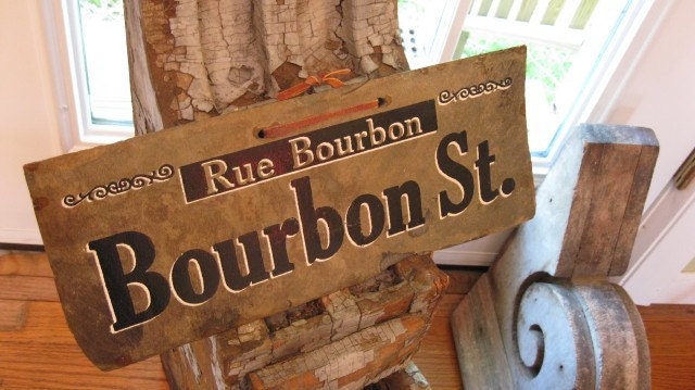 bourbon street sign. Bourbon Street Sign on 200