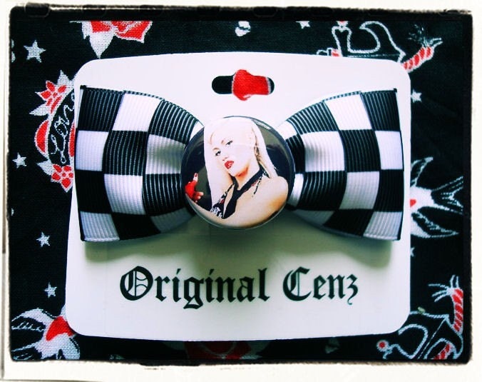 gwen stefani no doubt hair. Gwen Stefani No Doubt Ska Checkered Hair Bow. From originalcenz