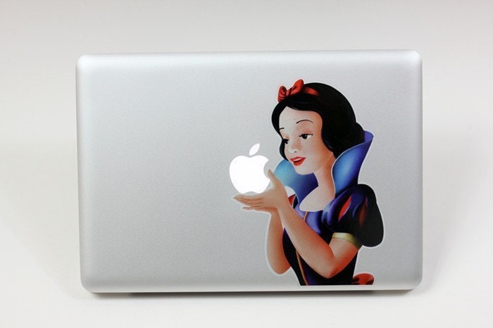 snow white apple mac decal. Snow White MacBook Skin