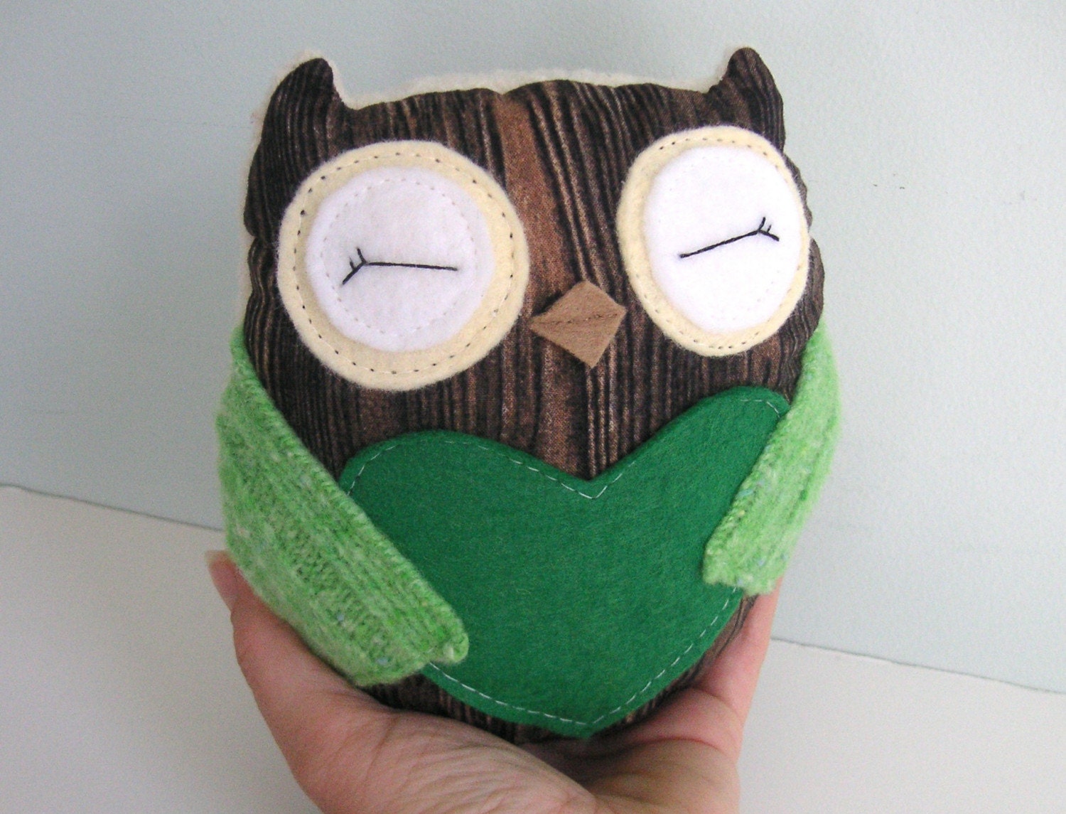 Tiny Wee Hoot Owl - Nature Lovers - Eco Friendly Kids Plush Doll with Secret Pocket