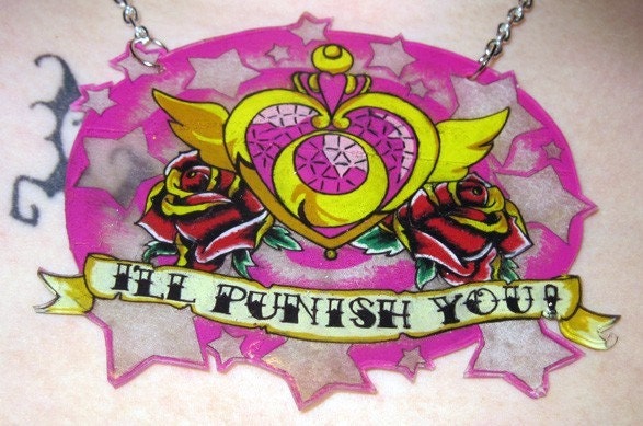 Sailor Moon Tattoo Locket Necklace. From xXchynadollXx