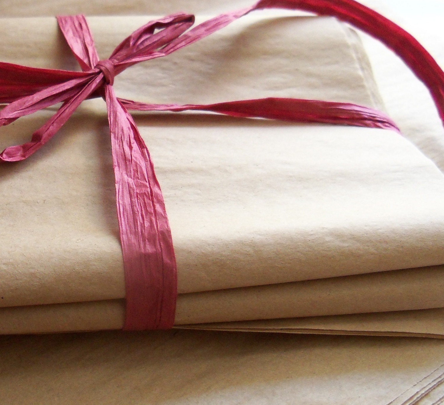 All natural recycled Kraft tissue paper -- 50 sheets of 15x20