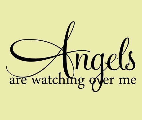 quotes on angels. Vinl Wall Lettering Wall Quotes Decals Angels Are Watching Over Me