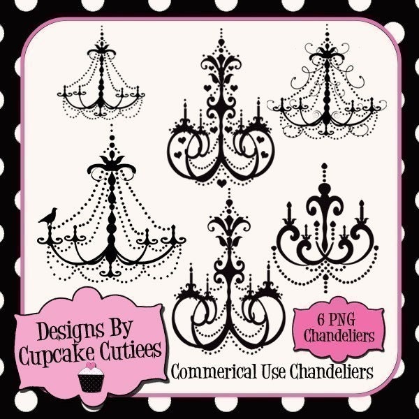 chandeliers clip art. Digital Chandelier Clipart