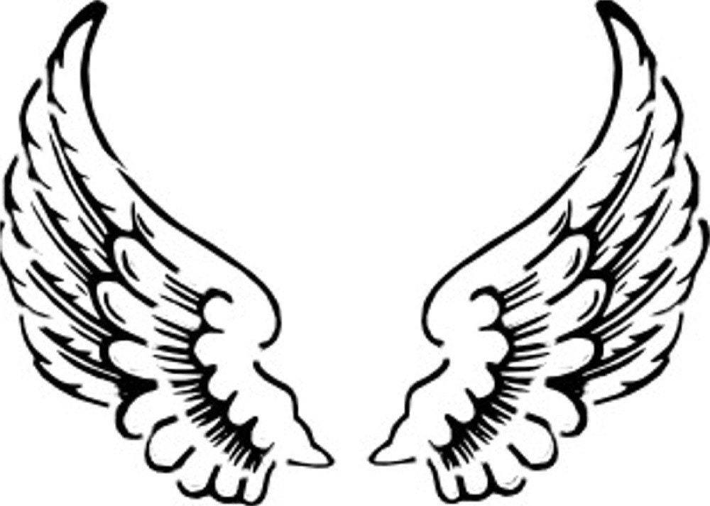 free angel clipart black and white - photo #31