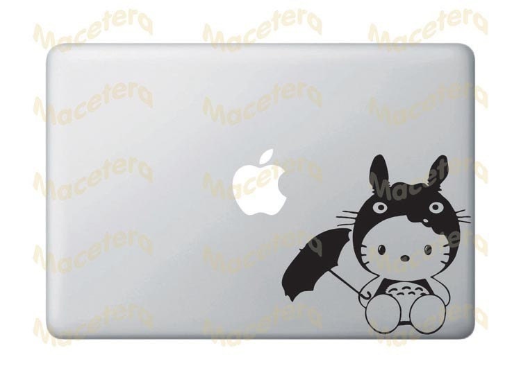 Totoro Decal. -mil premiumtotoro is japanese anime,cartoon and invite a. Hello Kitty in Totoro Costume - Macbook / Laptop / Wall Vinyl Decal