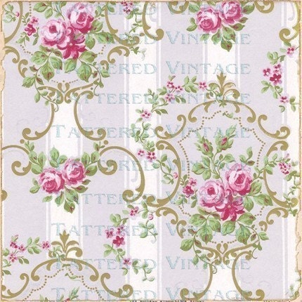 silhouette wallpaper13. silhouette wallpaper_13. Fabulous Roses and Stripes Antique Wallpaper 13 x