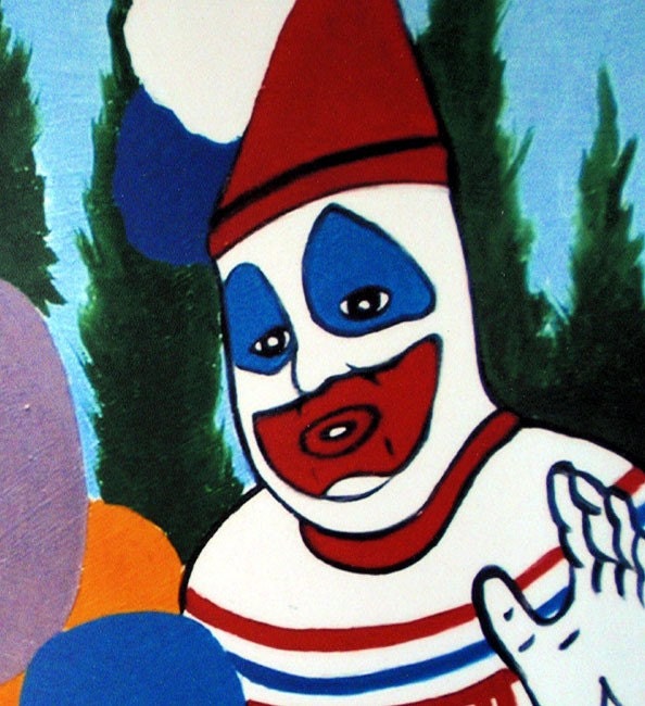 john wayne gacy clown. John Wayne Gacy painting John