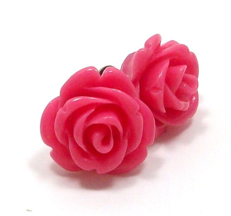hot pink rose petals. Fuschia Hot Pink Rose Post