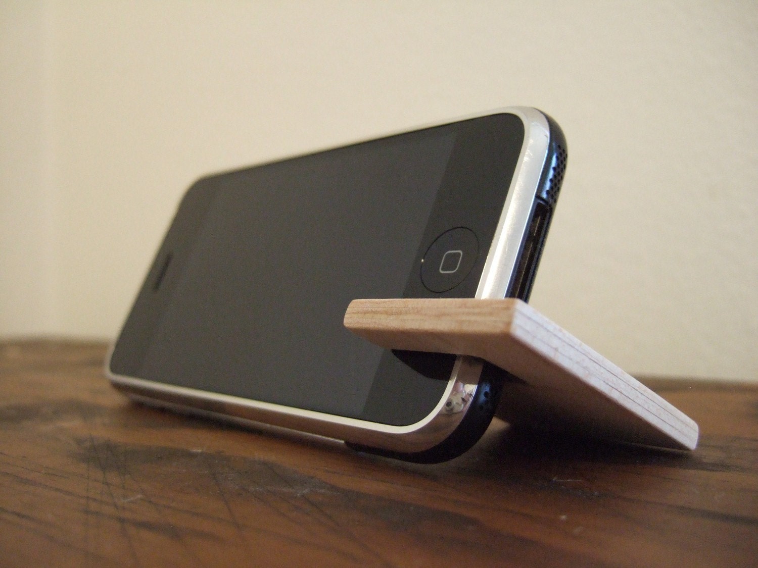 Mac and Tech Gifts, Day 19 Handmade Wooden iPhone Stand