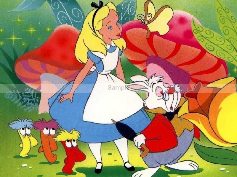 alice in wonderland cartoon cards. Alice in Wonderland Cartoon