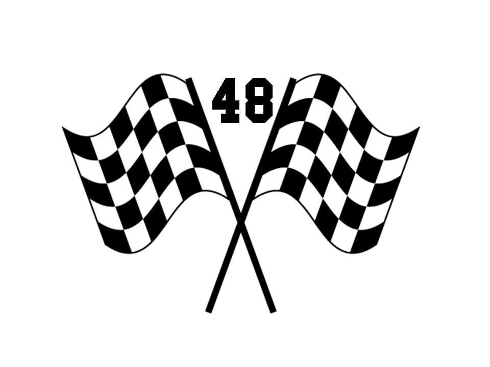 jimmie johnson 48 decal. Jimmie Johnson 48 Racing Checkered Flags Vinyl Car Window Decal Sticker. From VinylKraze