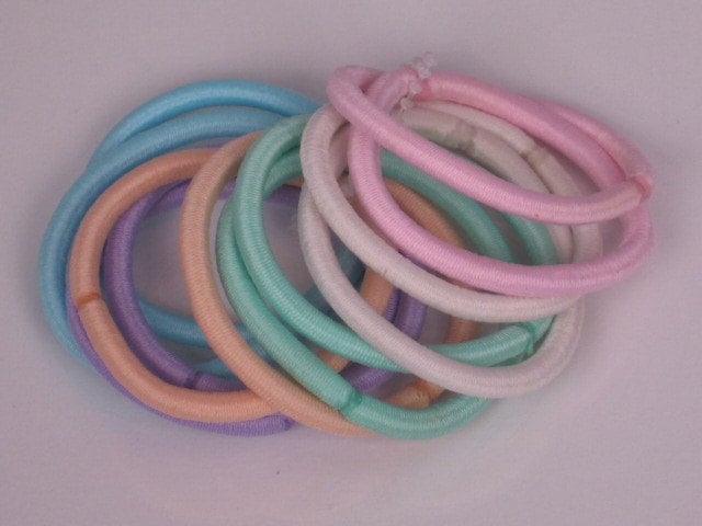 ponytail holders for thick hair. Thick Pastel Ponytail Holders
