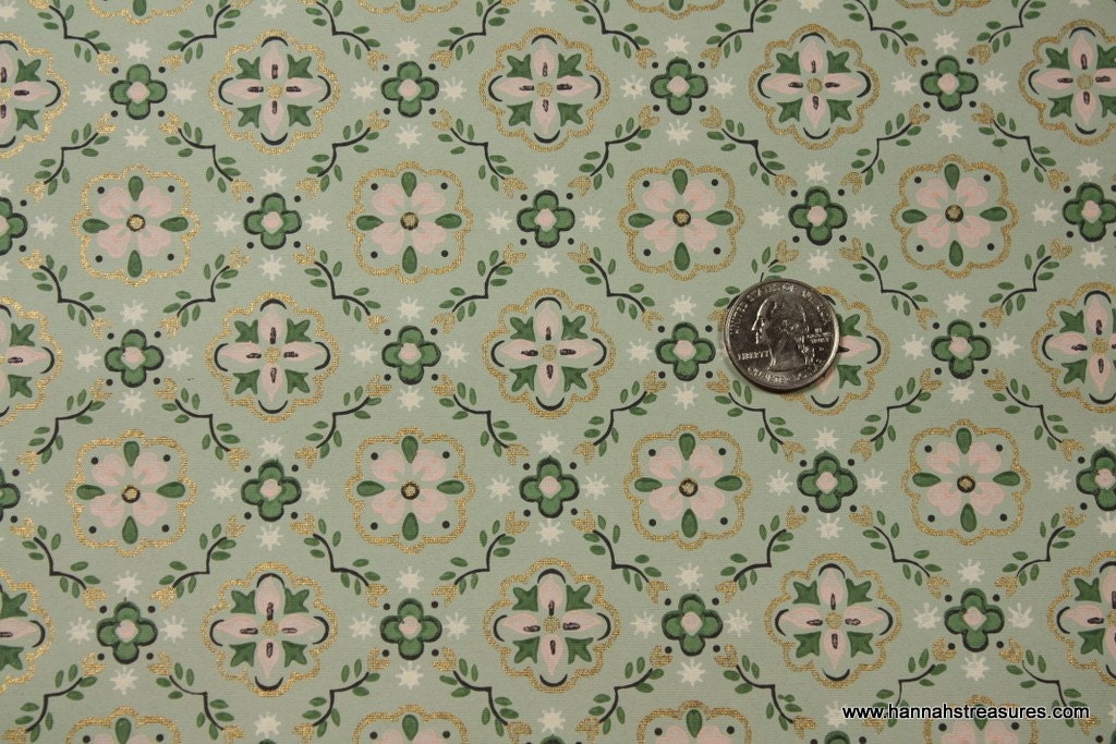 pink and green wallpaper. 1940#39;s Vintage Wallpaper pink