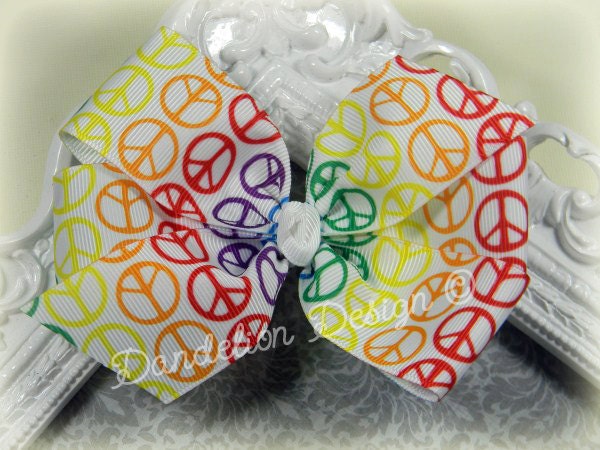 big pics of peace signs. Rainbow Peace Signs Pinwheel