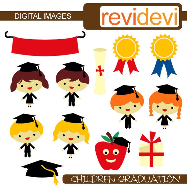 kids graduation clipart. Children Graduation 07304