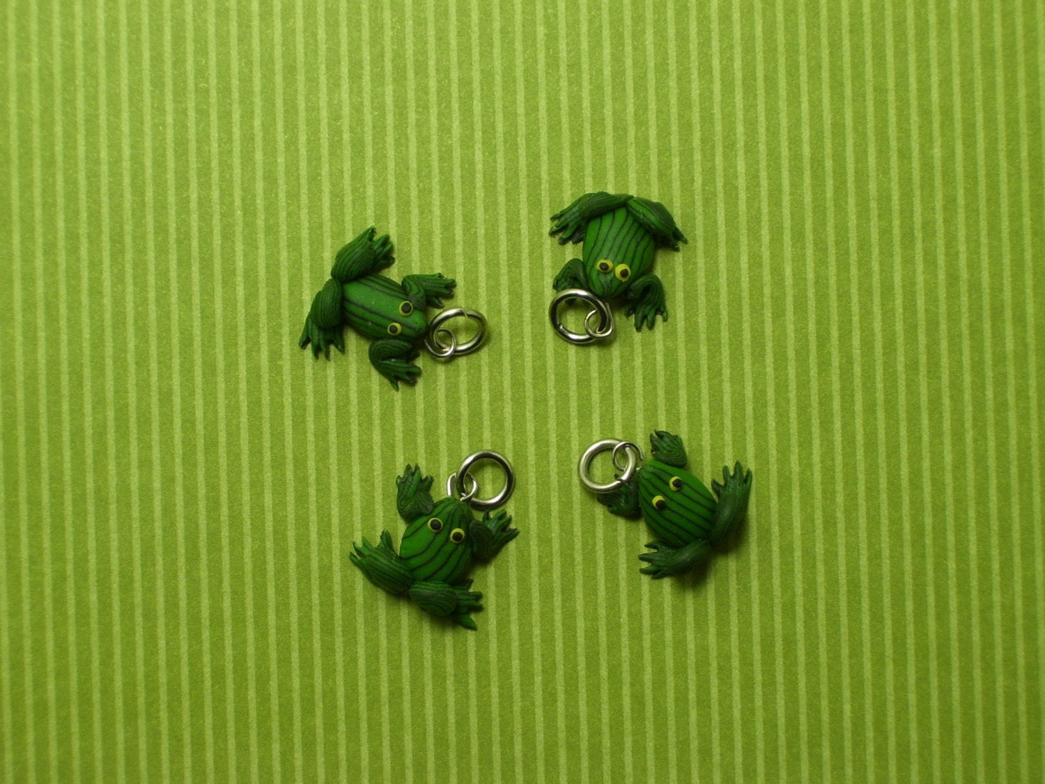 Froggy Sculpey Charms. From jillystamps