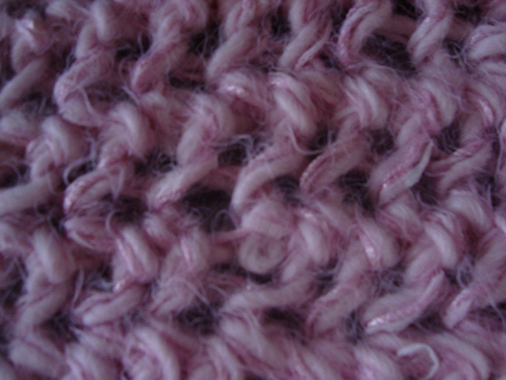 Pink Fuzzy Warm Scarf 53 1/4 inches 